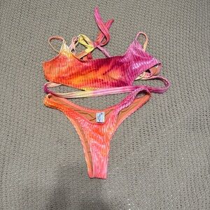 Dippin’ Daisy’s Pink Tie-Dye Bikini